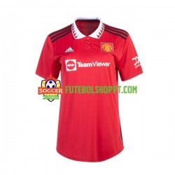 Camisola Mulher Manchester United Principais Equipamento 2022-2023 Manga Curta