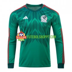 Camisola Homem México Principais Equipamento Mundial 2022 Manga Comprida