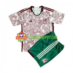 Camisola Júnior México Alternativa Equipamento Mundial 2022 Manga Curta