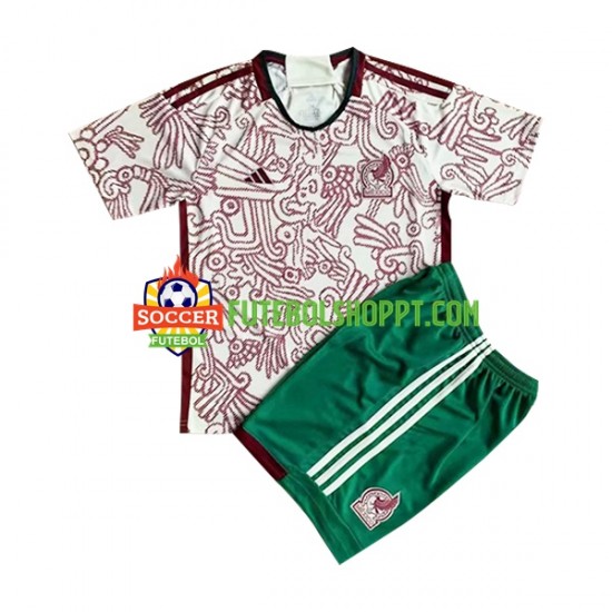 Camisola Júnior México Alternativa Equipamento Mundial 2022 Manga Curta
