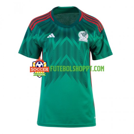 Camisola Mulher México Principais Equipamento 2022-2023 Manga Curta