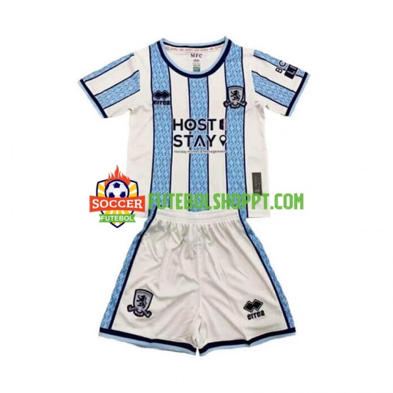 Camisola Júnior Middlesbrough Alternativa Equipamento 2024-2025 Manga Curta