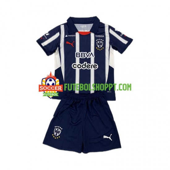 Camisola Júnior Monterrey Principais Equipamento 2024-2025 Manga Curta