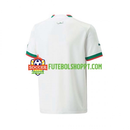 Camisola Homem Marrocos Alternativa Equipamento Mundial 2022 Manga Curta