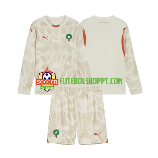 Camisola Júnior Marrocos Guarda-redes Alternativa Equipamento 2024 Manga Comprida