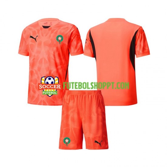 Camisola Júnior Marrocos Guarda-redes Principais Equipamento 2024 Manga Curta