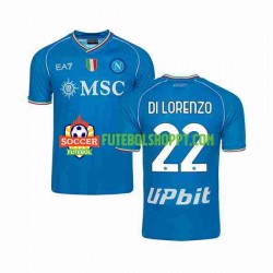 Camisola Homem Napoli DI LORENZO 22 Principais Equipamento 2023-2024 Manga Curta