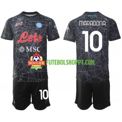 Camisola Júnior Napoli Diego Maradona 10 Special Principais Equipamento 2021-2022 Manga Curta