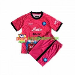 Camisola Júnior Napoli Face Game Alex Meret 1 Guarda-redes Principais Equipamento 2022-2023 Manga Curta