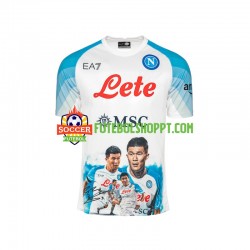 Camisola Homem Napoli Face Game Minjae 3 Principais Equipamento 2022-2023 Manga Curta