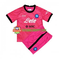 Camisola Júnior Napoli Guarda-redes Principais Equipamento 2022-2023 Manga Curta