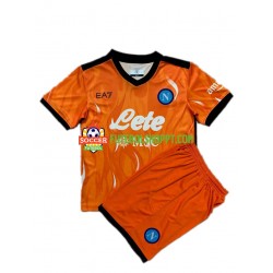 Camisola Júnior Napoli Guarda-redes Terceiro Equipamento 2021-2022 Manga Curta