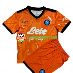 Camisola Júnior Napoli Guarda-redes Terceiro Equipamento 2021-2022 Manga Curta