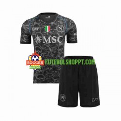 Camisola Júnior Napoli Halloween Principais Equipamento 2023-2024 Manga Curta
