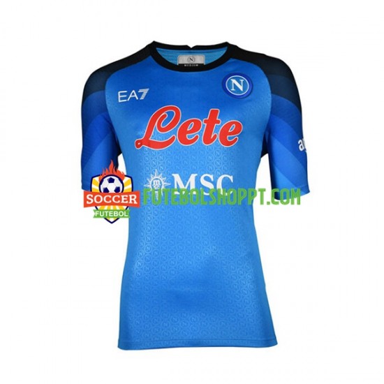 Camisola Homem Napoli Principais Equipamento 2022-2023 Manga Curta