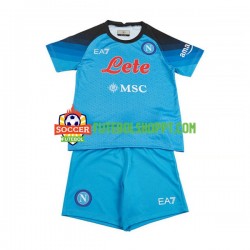 Camisola Júnior Napoli Principais Equipamento 2022-2023 Manga Curta