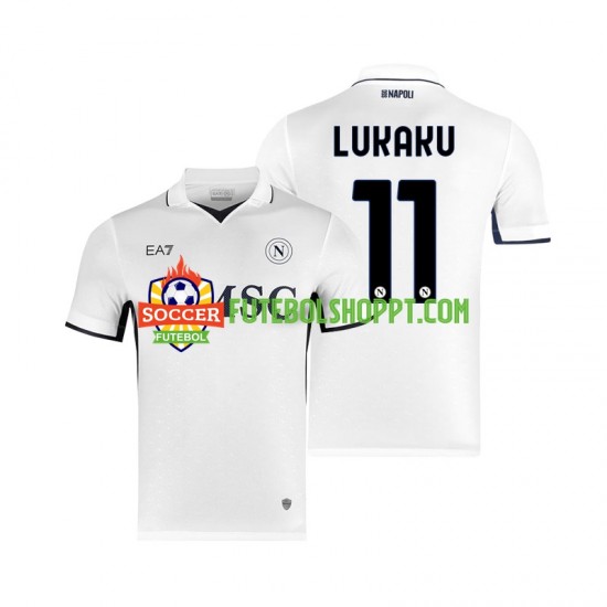 Camisola Homem Napoli Lukaku 11 Alternativa Equipamento 2024-2025 Manga Curta
