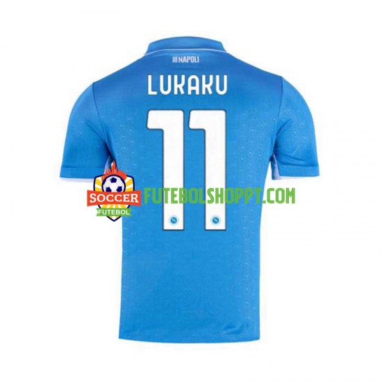 Camisola Homem Napoli Lukaku 11 Principais Equipamento 2024-2025 Manga Curta
