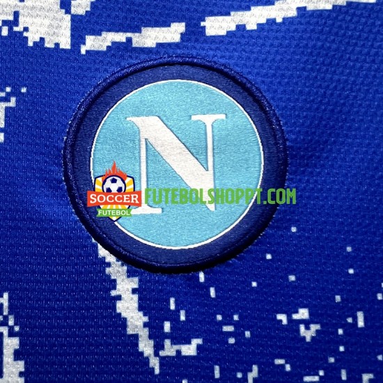 Camisola Homem Napoli Maradona Champions Special Edition Principais Equipamento 2023 Manga Curta