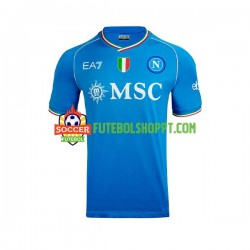 Camisola Homem Napoli OSIMHEN 9 Principais Equipamento 2023-2024 Manga Curta