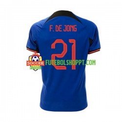 Camisola Homem Países Baixos Frenkie de Jong 21 Alternativa Equipamento Mundial 2022 Manga Curta