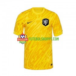 Camisola Homem Países Baixos Guarda-redes Alternativa Equipamento Euro 2024 Manga Curta