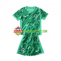 Camisola Júnior Países Baixos Guarda-redes Principais Equipamento Euro 2024 Manga Curta