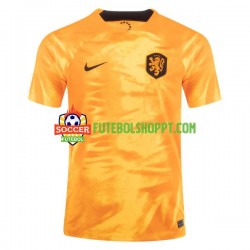 Camisola Homem Países Baixos Principais Equipamento Mundial 2022 Manga Curta