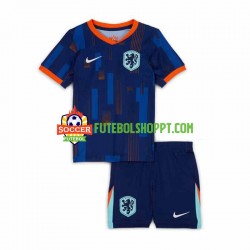 Camisola Júnior Países Baixos Alternativa Equipamento Euro 2024 Manga Curta