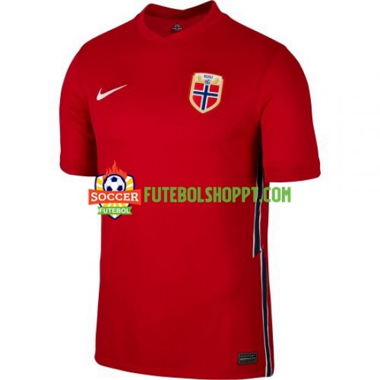 Camisola Homem Noruega 2020-2021 Principais Equipamento Manga Curta