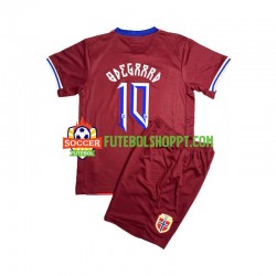 Camisola Júnior Noruega Martin Odegaard 8 Principais Equipamento 2024 Manga Curta