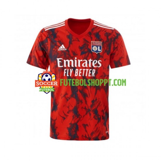 Camisola Homem Olympique Lyonnais Alternativa Equipamento 2022-2023 Manga Curta