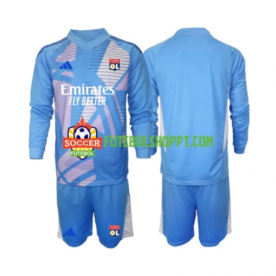 Camisola Júnior Olympique Lyonnais Guarda-redes Terceiro Equipamento 2024-2025 Manga Comprida