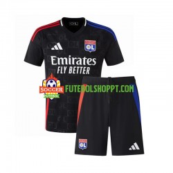 Camisola Júnior Olympique Lyonnais Alternativa Equipamento 2024-2025 Manga Curta
