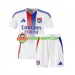 Camisola Júnior Olympique Lyonnais Principais Equipamento 2024-2025 Manga Curta