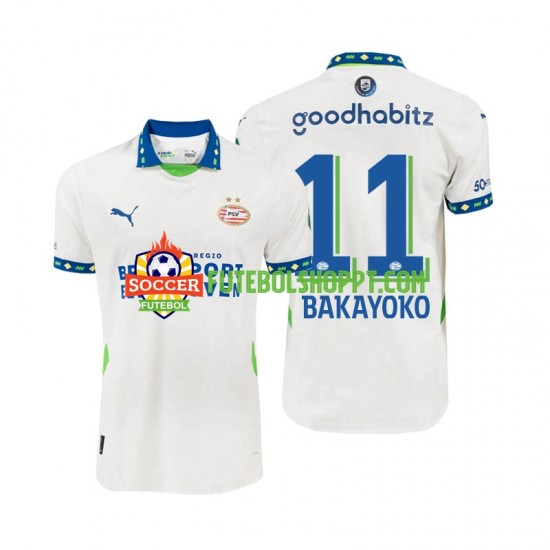 Camisola Homem PSV Eindhoven Johan Bakayoko 11 Alternativa Equipamento 2024-2025 Manga Curta