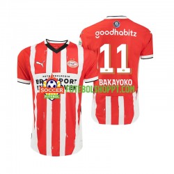 Camisola Homem PSV Eindhoven Johan Bakayoko 11 Principais Equipamento 2024-2025 Manga Curta