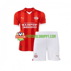 Camisola Júnior PSV Eindhoven Principais Equipamento 2023-2024 Manga Curta