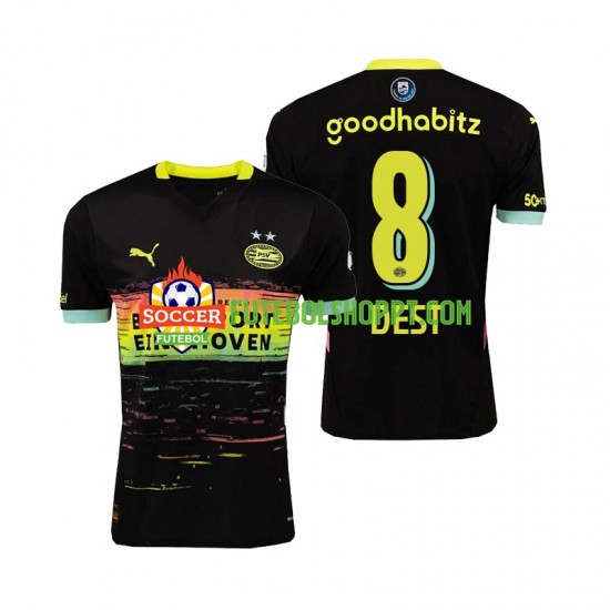 Camisola Homem PSV Eindhoven Sergino Dest 8 Alternativa Equipamento 2024-2025 Manga Curta