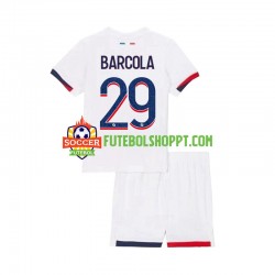 Camisola Júnior Paris Saint-Germain Bradley Barcola 29 Alternativa Equipamento 2024-2025 Manga Curta
