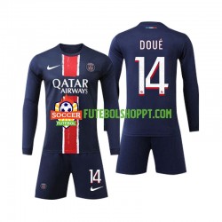 Camisola Júnior Paris Saint-Germain D Doue 14 Principais Equipamento 2024-2025 Manga Comprida