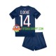 Camisola Júnior Paris Saint-Germain Desire Doue 14 Principais Equipamento 2024-2025 Manga Curta