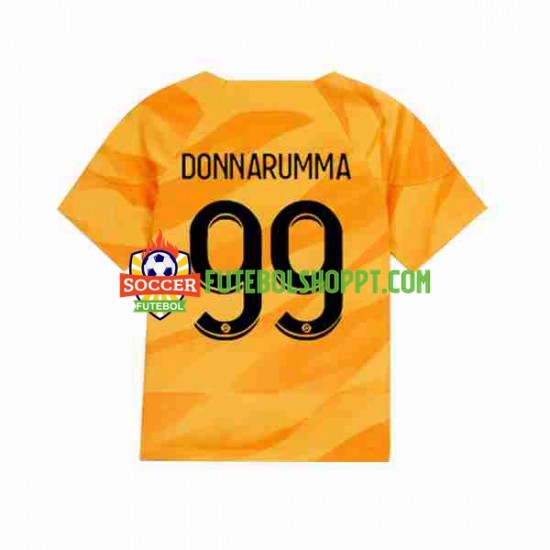Camisola Homem Paris Saint-Germain Donnarumma 99 Guarda-redes Alternativa Equipamento 2023-2024 Manga Curta