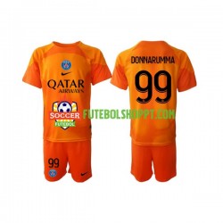 Camisola Júnior Paris Saint-Germain Donnarumma 99 Guarda-redes Alternativa Equipamento 2022-2023 Manga Curta