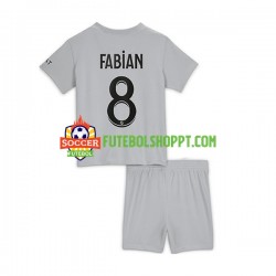 Camisola Júnior Paris Saint-Germain Fabian 8 Alternativa Equipamento 2022-2023 Manga Curta