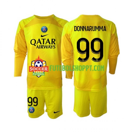 Camisola Júnior Paris Saint-Germain Gianluigi Donnarumma 99 Guarda-redes Terceiro Equipamento 2022-2023 Manga Comprida
