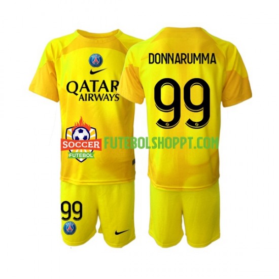 Camisola Júnior Paris Saint-Germain Gianluigi Donnarumma 99 Guarda-redes Terceiro Equipamento 2022-2023 Manga Curta