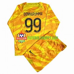 Camisola Júnior Paris Saint-Germain DONNARUMMA 99 Guarda-redes Alternativa Equipamento 2023-2024 Manga Comprida