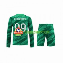 Camisola Júnior Paris Saint-Germain Donnarumma 99 Guarda-redes Principais Equipamento 2023-2024 Manga Comprida