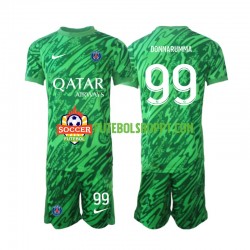 Camisola Júnior Paris Saint-Germain Gianluigi Donnarumma 99 Guarda-redes Alternativa Equipamento 2024-2025 Manga Curta